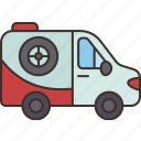 van, tire, fitting, mobile, service
