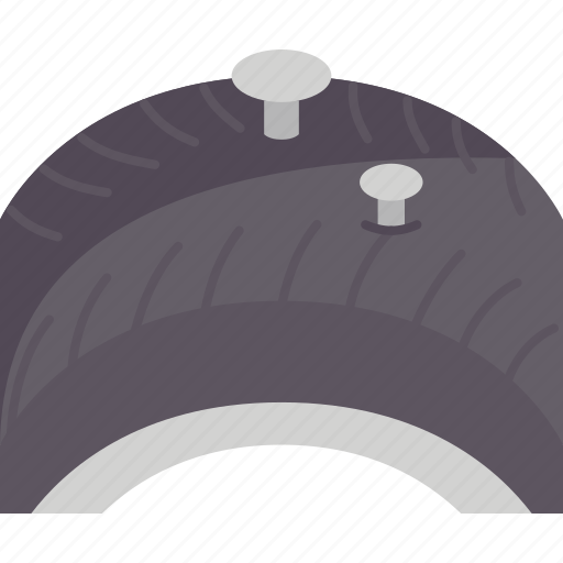 Puncture, nails, wheel, accident, emergency icon - Download on Iconfinder