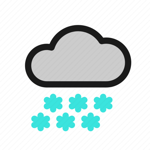 Snow, snowy, snowfall, winter, season, cloud, weather icon - Download on Iconfinder