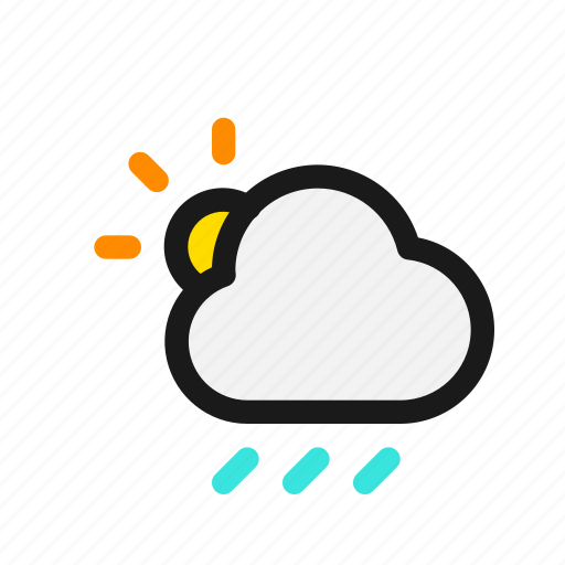 Sun, cloud, rain, sunny, cloudy, rainny, weather icon - Download on Iconfinder