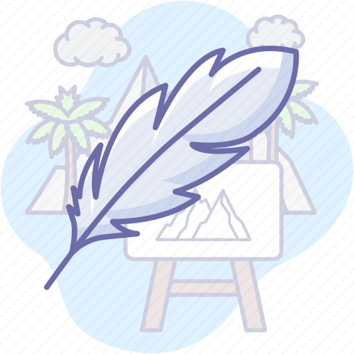Feather, light, tools, bird, wing, quill, bird feather icon - Download on Iconfinder