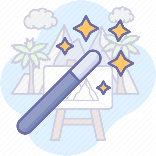 Magic, magic stick, tools, wand, wizard icon - Download on Iconfinder