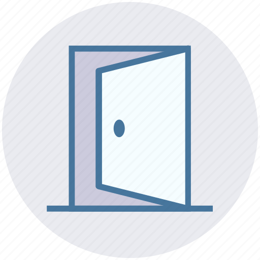 Construction, door, enter, exit, house, open icon - Download on Iconfinder