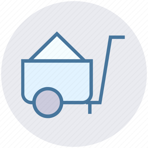 Barrow, cart, construction, garden trolley, hand cart, hand truck, trolley icon - Download on Iconfinder
