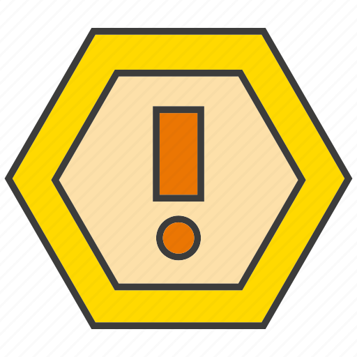 Caution, exclamation mark, warning sign icon - Download on Iconfinder