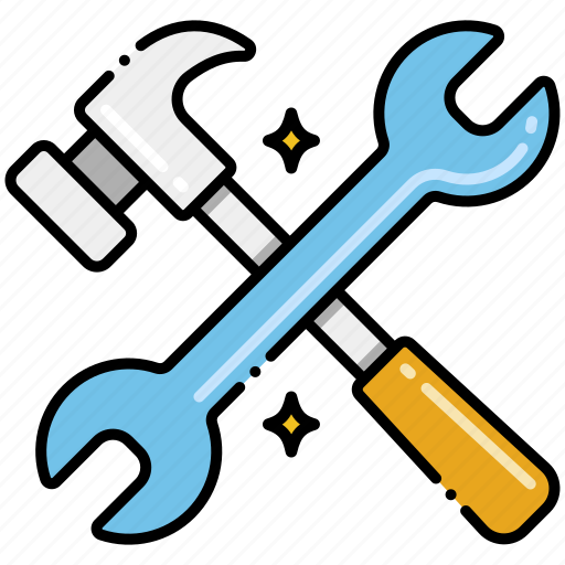 Wrench, hammer, tools icon - Download on Iconfinder