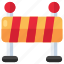 blockade, barrier, barricade, hurdle, road block board 