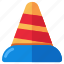 construction cone, pylon, blockade, road cone, hurdle 