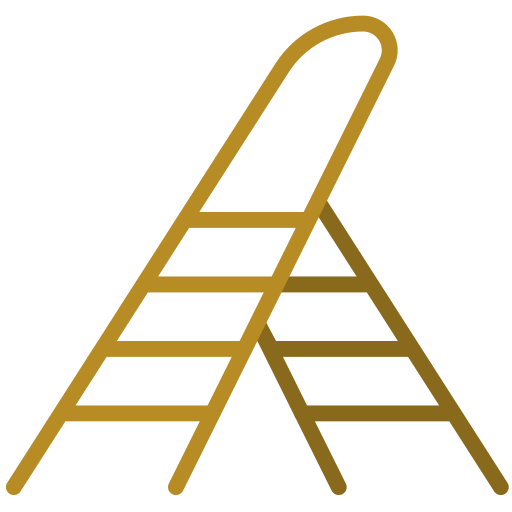 Ladder, staircase, stairs, work, tools, construction icon - Free download