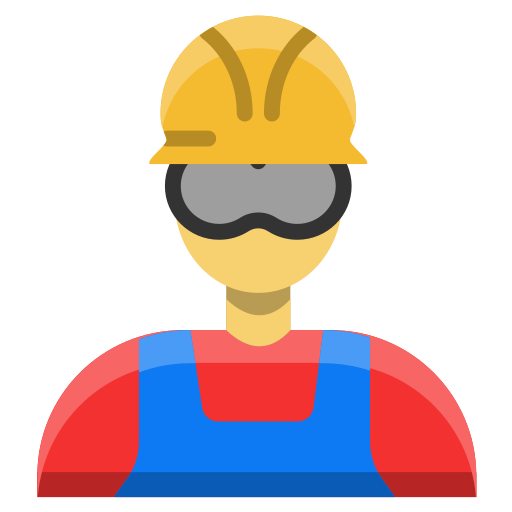Worker, builder, construction, hard hat, jobsite, architecture, work icon - Free download