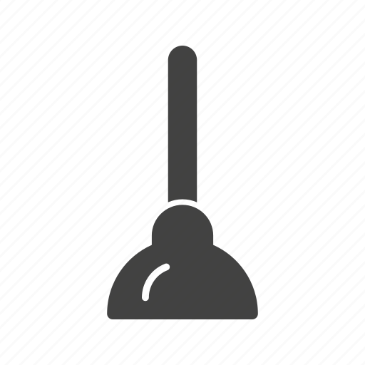 Bathroom, handle, plunger, rubber, water, wood icon - Download on Iconfinder