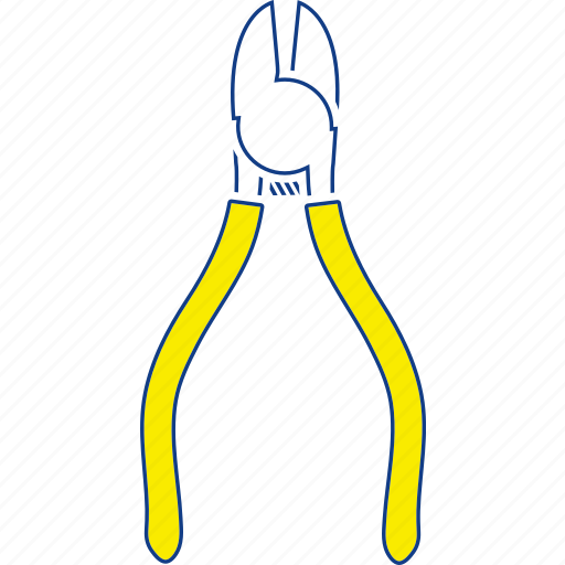 Clamp, classic, cutters, pliers, side, thin, wire icon - Download on Iconfinder