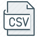 csv, document, page