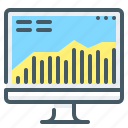 chart, market, monitor, stock