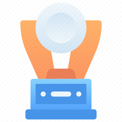 Trophy with circle, trophy, champion, winning, award, achievement, winner icon - Download on Iconfinder