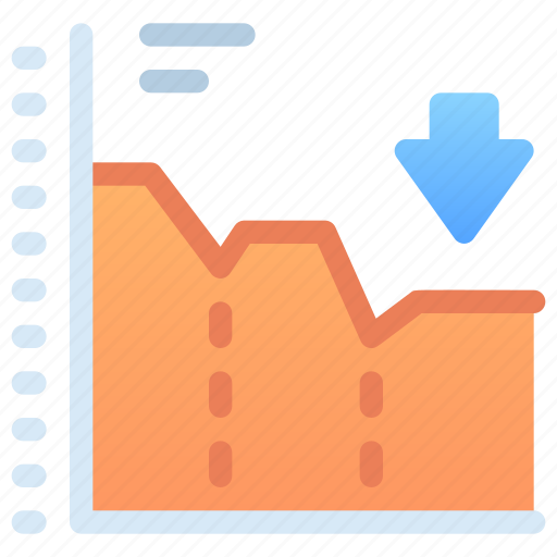 Decrease, loss, down, infographic, analytics, analysis, statistics icon - Download on Iconfinder