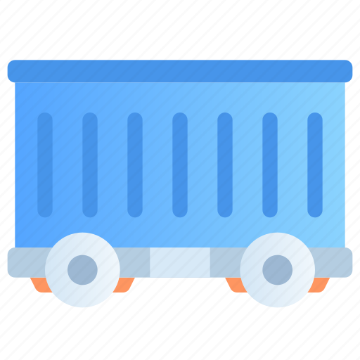 Carriage, railroad, container, wagon, vehicle, shipping, delivery icon - Download on Iconfinder