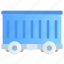 carriage, railroad, container, wagon, vehicle, shipping, delivery, package, shopping 