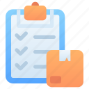 checklist package, list, data, clipboard, product, shipping, delivery, package, shopping