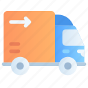 delivery truck, truck, vehicle, transportation, truck box, shipping, delivery, package, shopping