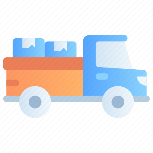 Pick up truck, truck, delivery truck, vehicle, transportation, shipping, delivery icon - Download on Iconfinder