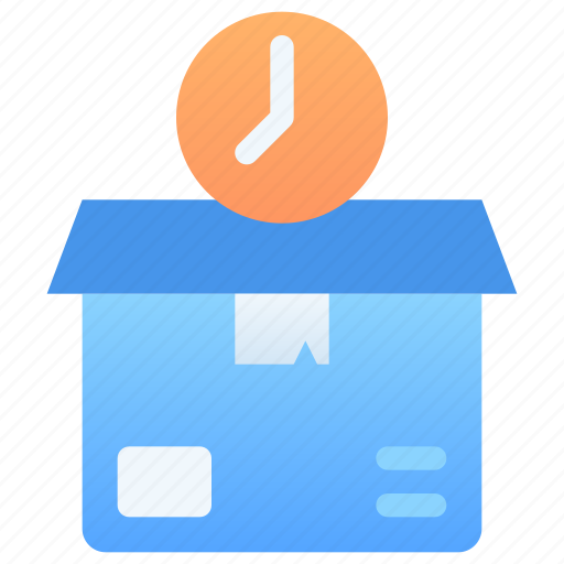 Time, tracking, schedule, clock, shipping, delivery, package icon - Download on Iconfinder