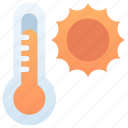 heat, hot weather, temperature, thermometer, sun, weather, forecast, climate, meteorology