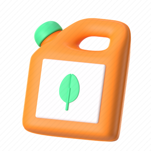 Eco fuel, bio, oil, energy, jerry can, ecology, eco 3D illustration - Download on Iconfinder