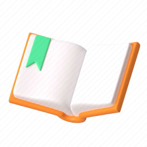 Reading, read, book, study, studying, education, school 3D illustration - Download on Iconfinder