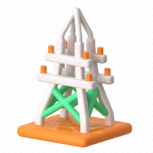 Electric tower, tower, transmission, voltage, high, electricity, power 3D illustration - Download on Iconfinder