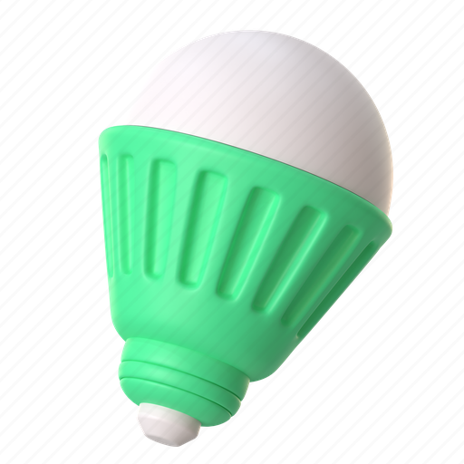 Led, light, lamp, lightbulb, bulb, electricity, power 3D illustration - Download on Iconfinder