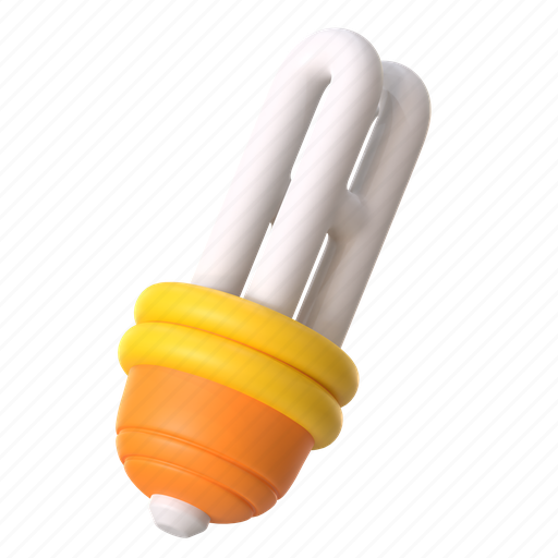 Lightbulb, light, lamp, led, electricity, power, energy 3D illustration - Download on Iconfinder