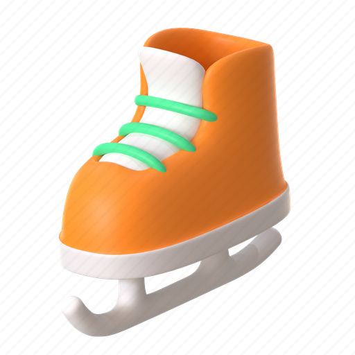 Ice skating, ice skate, shoes, boots, skating, sport, sports 3D illustration - Download on Iconfinder