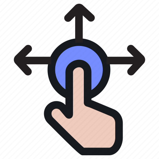 Touch, tap, finger, slide, scroll, horizontal, move icon - Download on Iconfinder