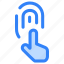 finger, screen, hand, fingerprint, detection, password, protection, unlock 