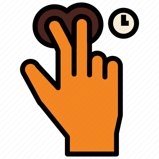 Time, gesture, wait, touch, hand icon - Download on Iconfinder