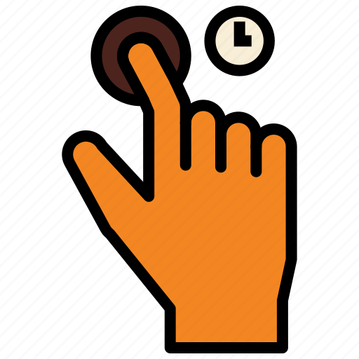 Time, gesture, wait, touch, hand icon - Download on Iconfinder