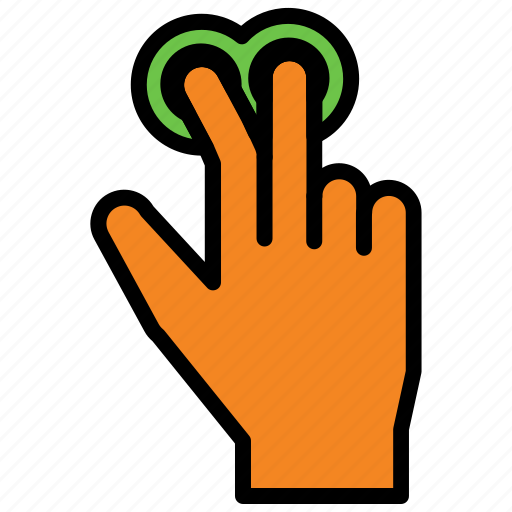 Double, gesture, touch, hand icon - Download on Iconfinder