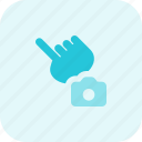 click, camera, touch, gesture