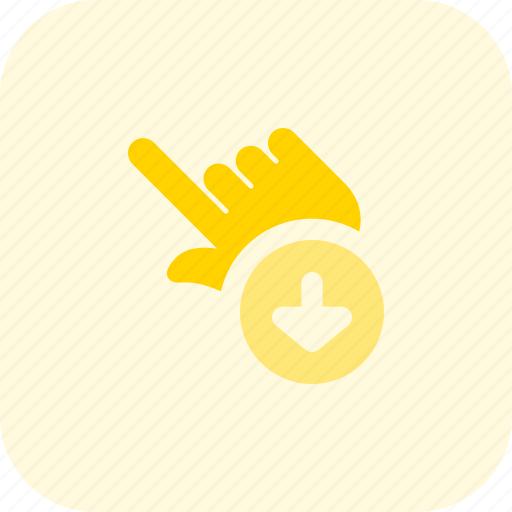 Touch, download, arrow, gesture icon - Download on Iconfinder