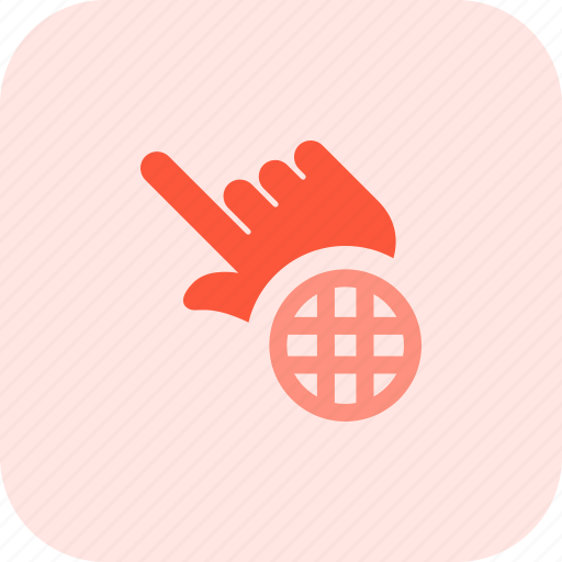 Touch, globe, gesture, hand icon - Download on Iconfinder