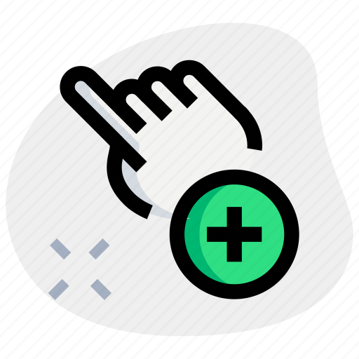 Click, plus, touch, gesture icon - Download on Iconfinder