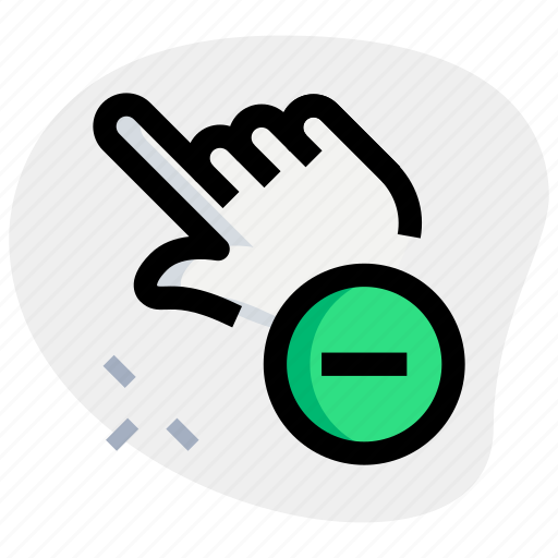 Touch, minus, gesture, remove icon - Download on Iconfinder
