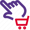 touch, cart, gesture, trolley
