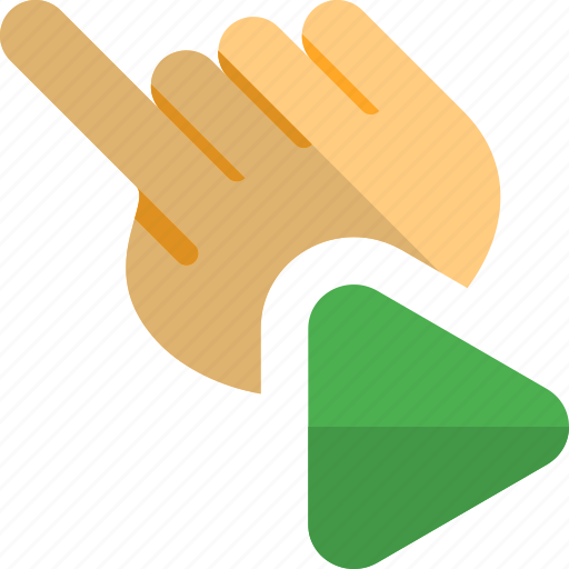 Click, play, touch, gesture, triangle icon - Download on Iconfinder