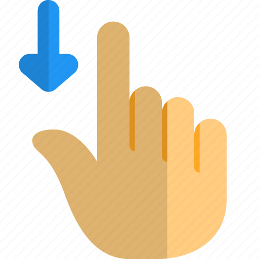 Scroll, down, touch, gesture, finger icon - Download on Iconfinder