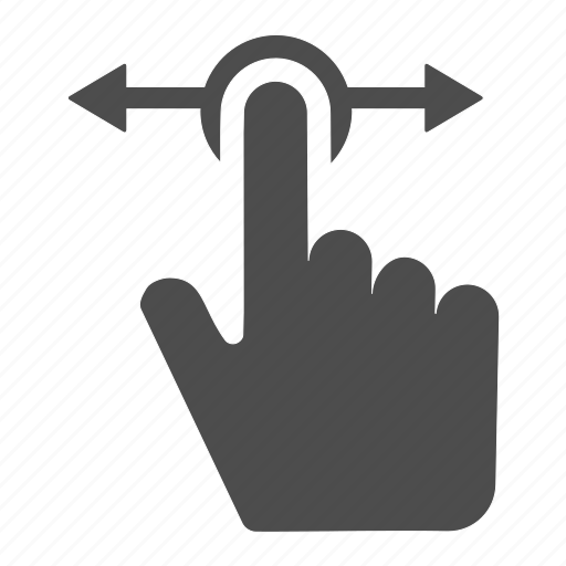Arrows, finger, gesture, horizontal, left, right, touch icon - Download on Iconfinder