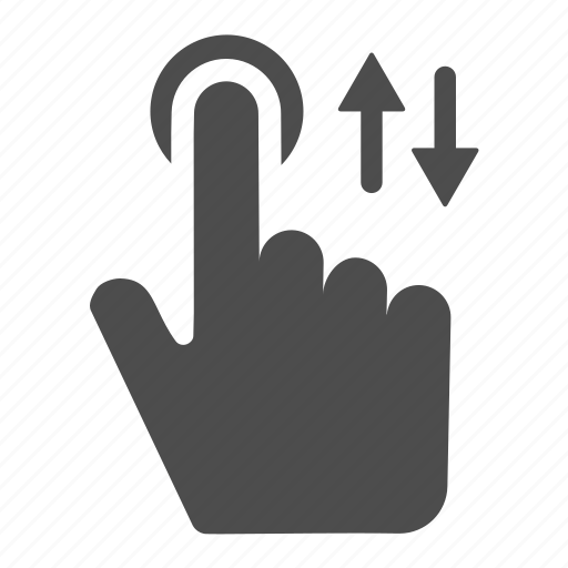 Arrows, down, finger, gesture, touch, up, vertical icon - Download on Iconfinder