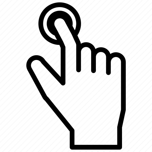 Hand, touch, finger, gesture icon - Download on Iconfinder