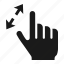device, finger, gesture, hand, in, screen, zoom 